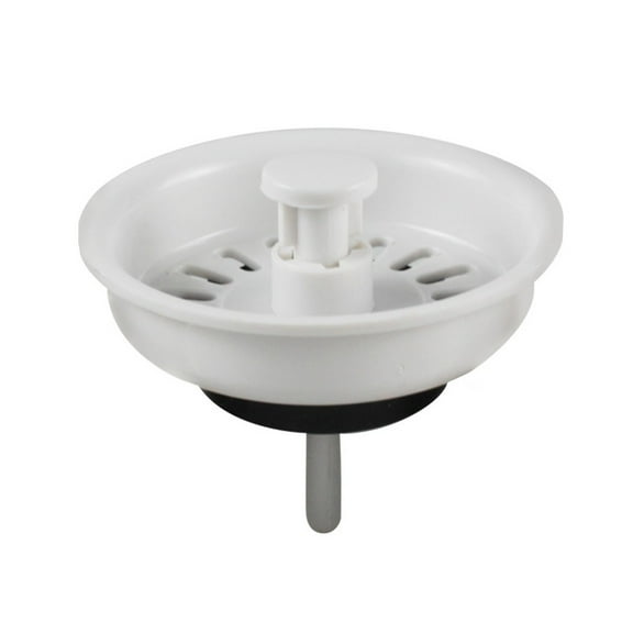 White Plastic Kitchen Sink Strainer Stopper For Vegetable Washing Basin