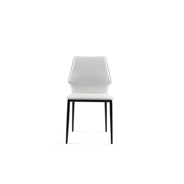 White Plastic PVC Dining Chair (Set of 4)