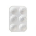 thumbnail image 1 of White Plastic Paint Tray for Painting Parties and DIY Crafts Durable and Space saving with 6 Wells for Color Mixing Environmentally friendly, 1 of 6