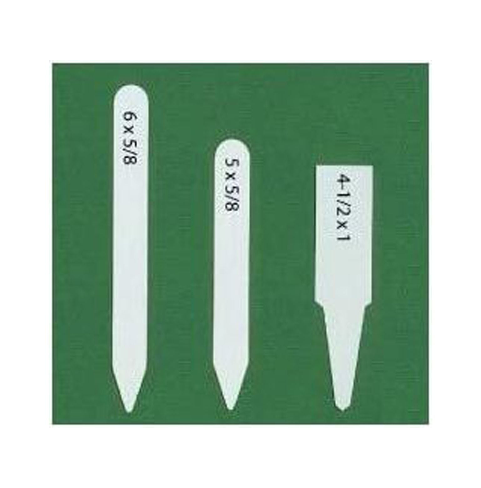 White Plastic Plant Labels, 6" Long, Box of 1000