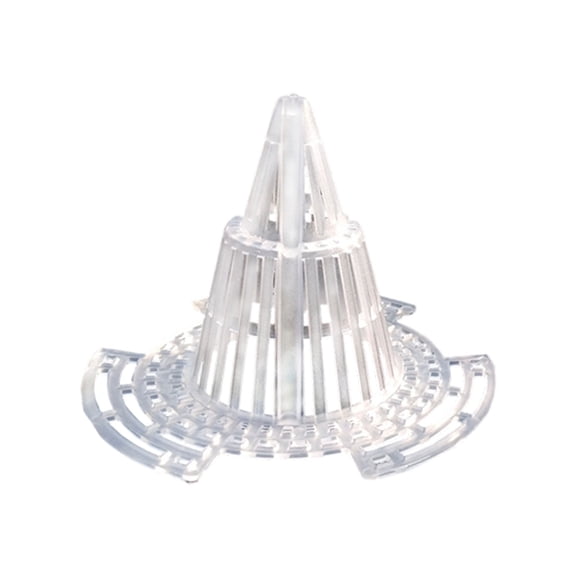 White Plastic Rooting Cone for Small Pots, Tapered Seedling Propagation Garden Aid, 5.8x4.8cm