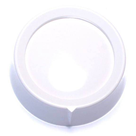 White Plastic Rotary Dimmer Knobs (6 pcs.)