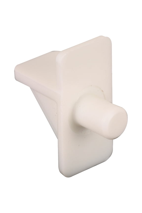 White Plastic Shelf Support Peg