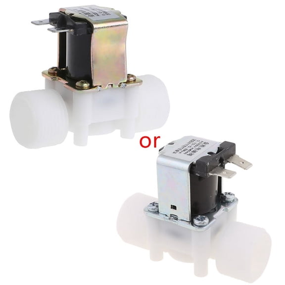 White-Plastic Solenoid Valve 3/4" AC220V, Magnetic Water Control Valve, Pneumatic Pressure Controller, Switch