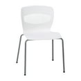 thumbnail image 1 of White Plastic Stacking Chair, 1 of 4