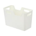thumbnail image 1 of White Plastic Storage Bins, Pantry Organizer Bin with Handles, Open Storage Organizing Bins for Classroom, Office, Shelves, Cabinet Collection Container Bin, Under Sink Organizer, 1 of 8
