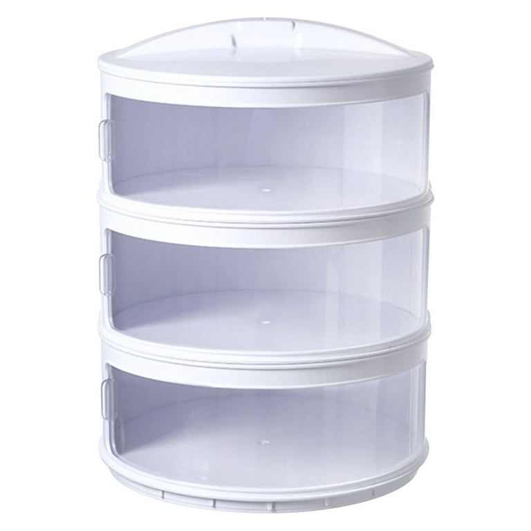 White Plastic Storage Bins With Lids Pantry Organization And Storage  Stackable Storage Bins Refrigerator Organizer Bins, Plastic Storage Baskets  For Shelves, Under Sink Organizers And Storage Box 