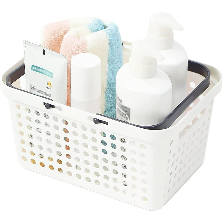 Plastic Storage Basket, Home Organizers Bins with Handles for