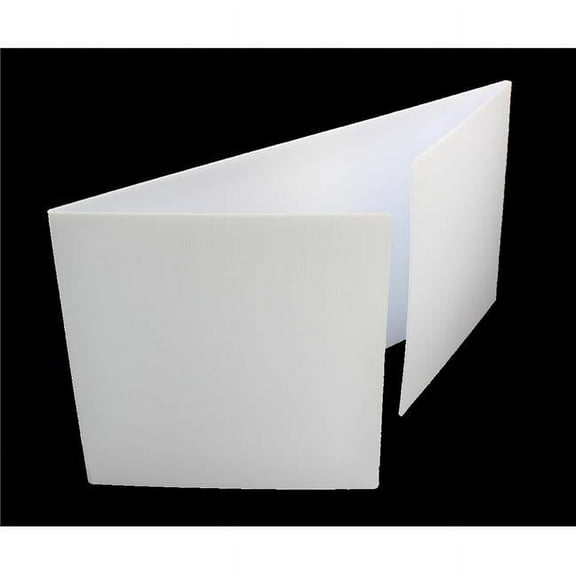 White Plastic Study Carrel Pack of 24