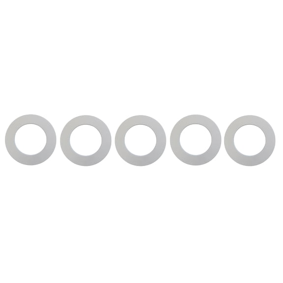 White Plastic Trim Ring 10" Recessed Light Ring For Can Lights 5 pack