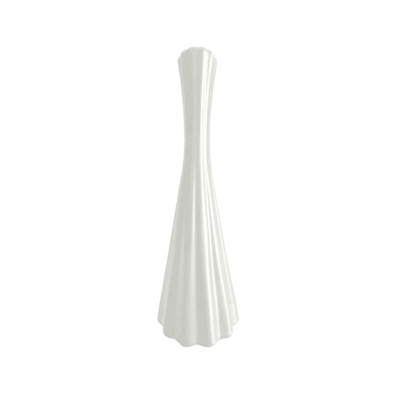 White Plastic Vase For Dried Flowers Pampas Grass Tall Cylinder Vase Home Decor Table Centerpiece Modern Decorative Vase Slim Profile Living Room Office 10.12X3.66X1.38 In 1Pc