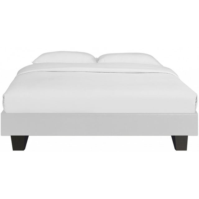 White Platform Queen Bed