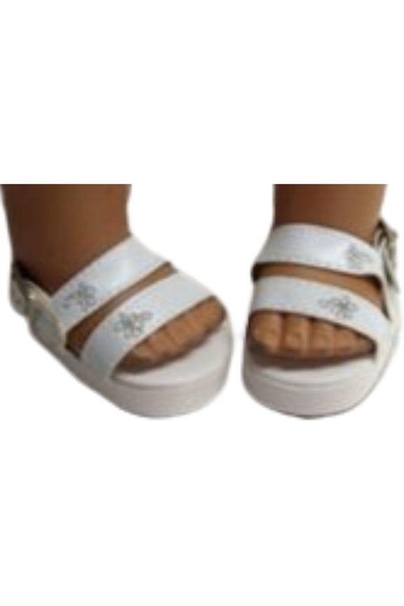 White Platform Sandals For All 18 Inch Girl Dolls