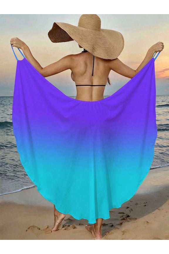White Plus Size Beach Wrap Skirt Convertible Sarong Cover Up Maxi Flowing