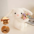 thumbnail image 1 of White Plush Bear White Teddy Bear Holding Rose Plush Toy Stuffed Animal Decoration Cute Gift Keychain Pendant Bag Charm Soft Plushie Hanging Decor Ornament Teddy Bear With Rose, 1 of 7