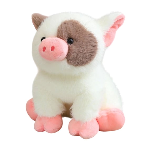 White Plush Doll Cushion Toy Soft Stuffed Animal Pillow, Adorable Huggable Companion for Living Room, Bedroom, Office Decor, Comfort Gift Idea