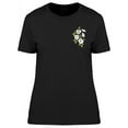 thumbnail image 1 of White Pocket Flowers Doodle T-Shirt Women -Image by Shutterstock, Female Small, 1 of 2