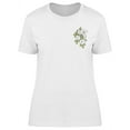 thumbnail image 1 of White Pocket Flowers Doodle T-Shirt Women -Image by Shutterstock, Female x-Large, 1 of 2