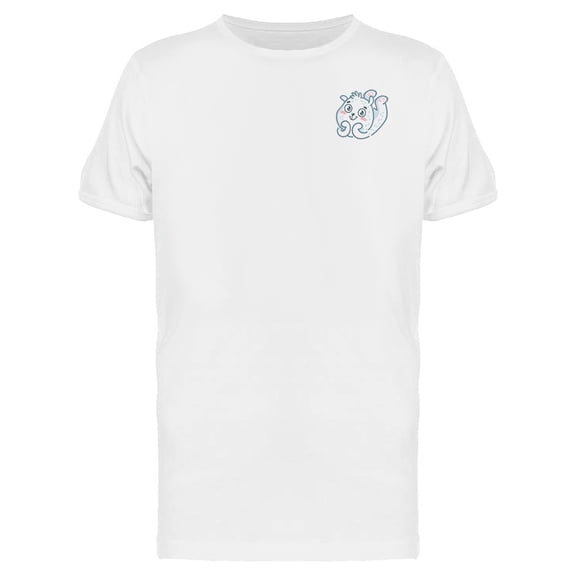 White Polar Bear In Kawaii Style T-Shirt Men -Image by Shutterstock, Male Medium