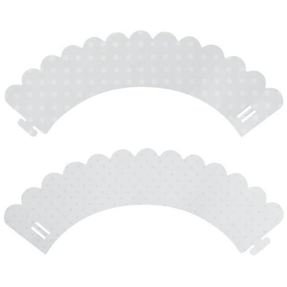 White Polka Dot & Silver Pattern Reversible Treat Wraps® 24 Count