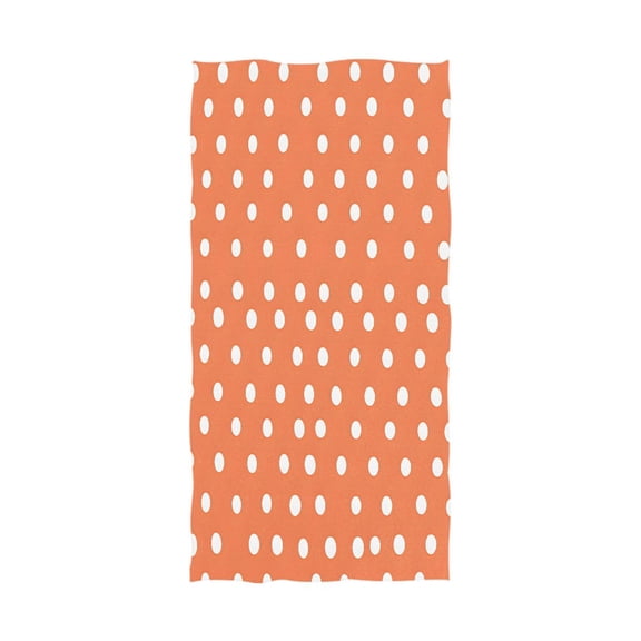 White Polka Dots 64''x32'' Bath Towels Lightweight Quick-Dry Breathable Soft for Gym Travel Swim
