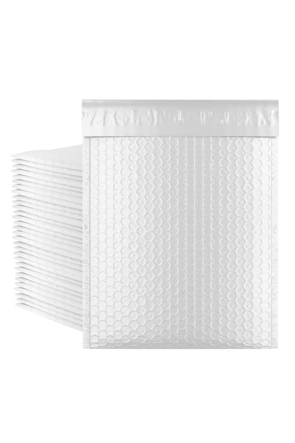 White Poly Bubble Mailers, Padded Self Seal Envelopes, 1500 Count, 5 x 9 in