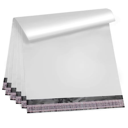 Poly Mailers Shipping Bags, Self Seal Polyethylene, White, 2000 count, 10 x 13 in