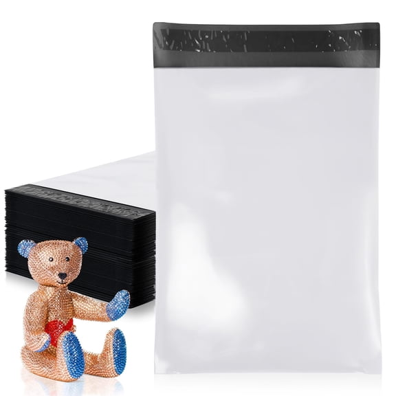 Poly Mailers Shipping Bags White 2000 count 9 x 12 in Self Seal 2 Mil Polyethylene