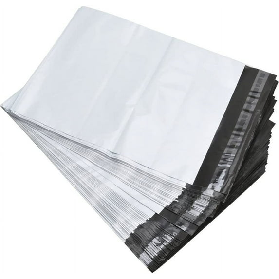 White Poly Mailers Shipping Envelopes, Self-Sealing Envelopes, Enhanced Durability Multipurpose Envelopes Off White, 10 x 13