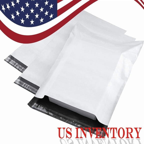 White Poly Mailers Waterproof Shipping Bags Self Seal Tear Resistant Mailing Envelopes for Clothing Packaging