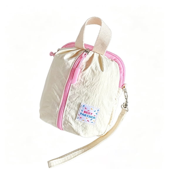 White Polyamide Sanitary Pad Storage Bag For Menstrual Napkins And Daily Carry Use