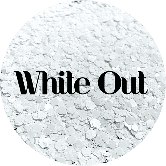 White Polyester Glitter | Craft Glitter | Glitter for Arts & Crafts | Tumblers | Cosmetics | Nails | Epoxy Resin Art | Slime | DIY | Body Glitter | 1 oz Bag