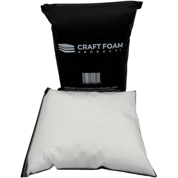 White Polystyrene Foam Beads 2-3mm for Crafts, Decorations, DIY Projects – 100,000 Pieces, 5000ML, Ideal for Slime Making, Vase Fillers, and Party Decorations