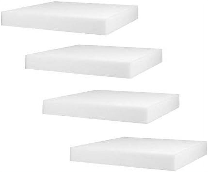 White Polyurethane Foam Cushion Inserts; Square 16X16 Foam Tiles For Upholstery Projects