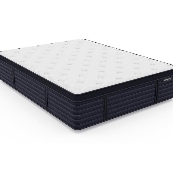 White Polyurethane Latex Hybrid Mattress | Ideal for Queen-Size Beds | Experience a Stable and Cool Slumber