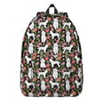 thumbnail image 1 of White Poodle Dog Hawaiian Floral Backpack for School,Cute School Bag,Schoolbag with Adjustable Shoulder Straps & Padded Back,15.7"x11.8"x5.5", 1 of 5
