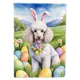 thumbnail image 1 of White Poodle Easter Egg Hunt Garden Flag 11.25 in x 15.5 in, 1 of 5