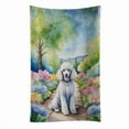 thumbnail image 1 of White Poodle Spring Path Kitchen Towel, 1 of 5