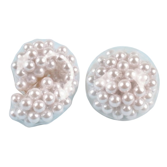 White Pop Stress Balls, Squeeze Sensory Bead Fidget, Popping Bubble Squishy, Anxiety Relief Desk Gadgets, 1 Random