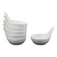thumbnail image 1 of White Porcelain Condiments Ketchup Ranch Sauce Dipping Bowl Dish Ramekins Set 6, 1 of 4