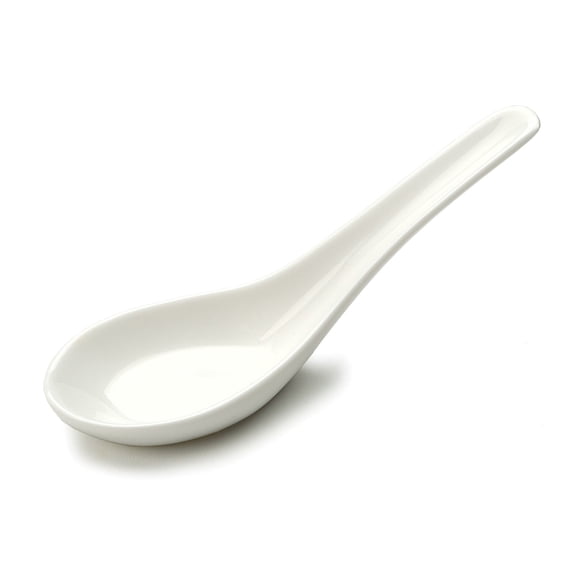 White Porcelain Soup Spoon 4x2x2