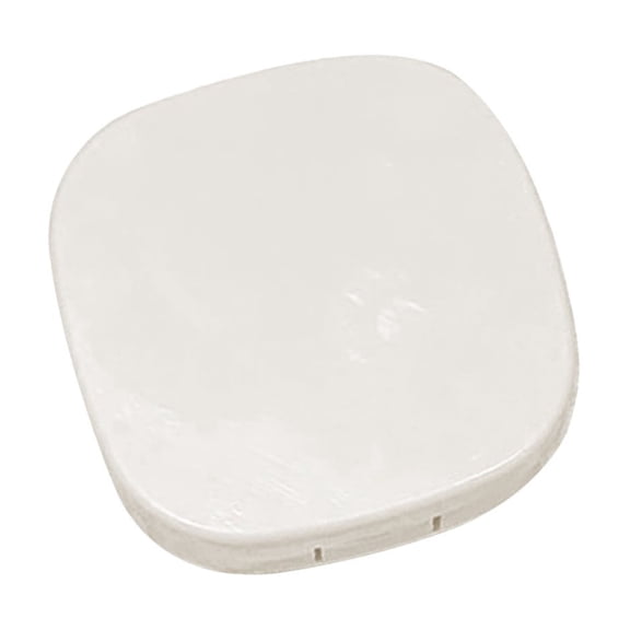 White Portable Compact Contact Lens Storage Case With Integrated Accessory Holder For Daily Use And Travel Organization