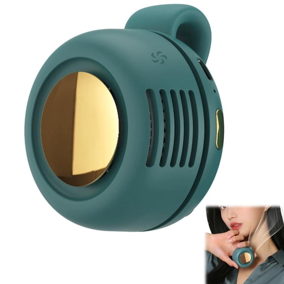 White Portable Mini Bladeless Fan, 3-Speed Clip-on Fan for Shirt and Waist