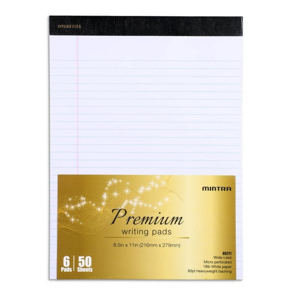 White Premium Legal Pads 6 Pack