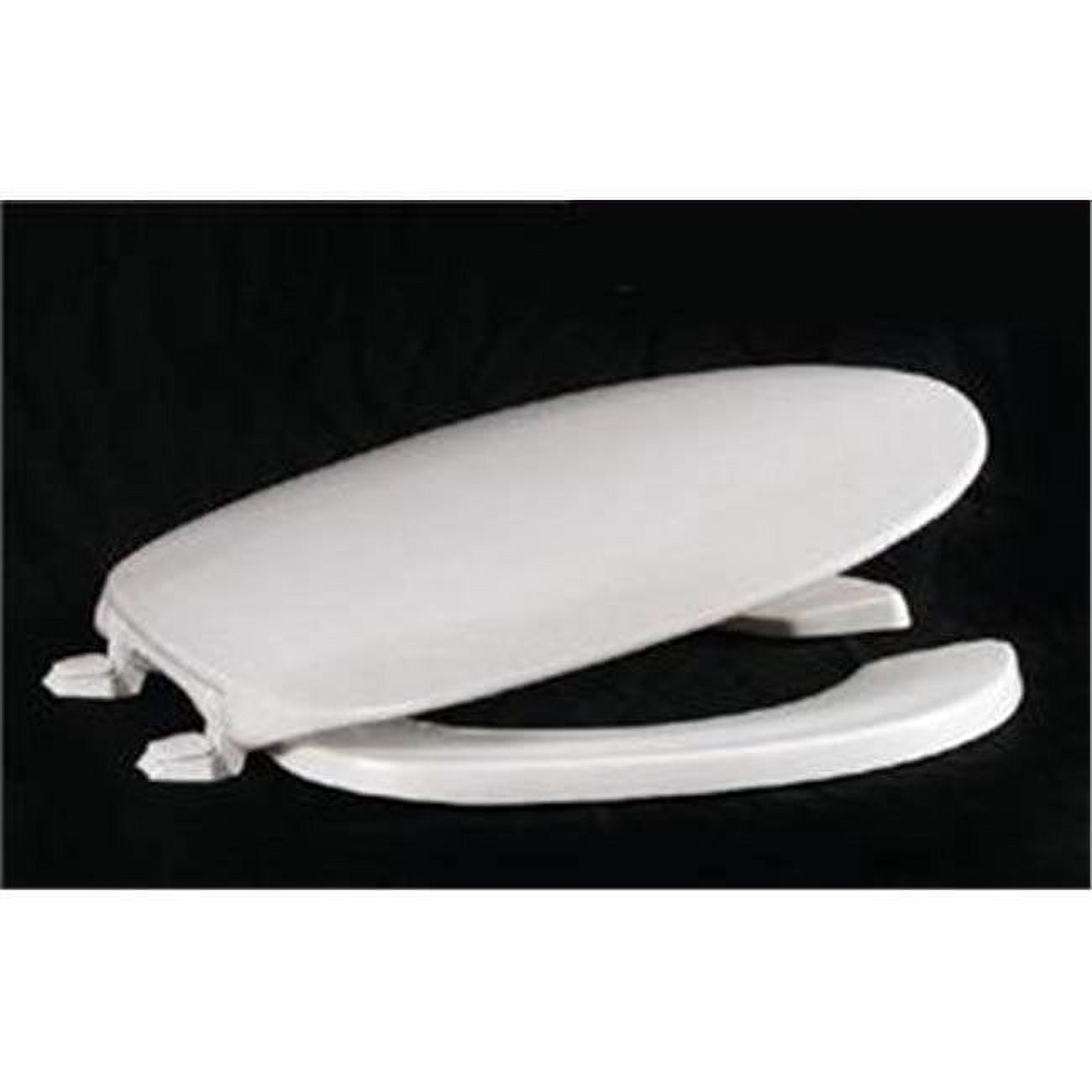 White Premium Plastic Toilet Seat With Open front