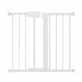 thumbnail image 1 of White Pressure Mounted Baby & Pet Gate 29.5"-45.3" Wide with Wall Protector, No Drill Walk Through Safety Gate for Doorways & Stairs, 1 of 8