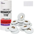 thumbnail image 1 of White Pricing Labels for Monarch 1110 Price Gun - Sixteen Rolls, 17,000 Pricemarking Labels, 1 of 7