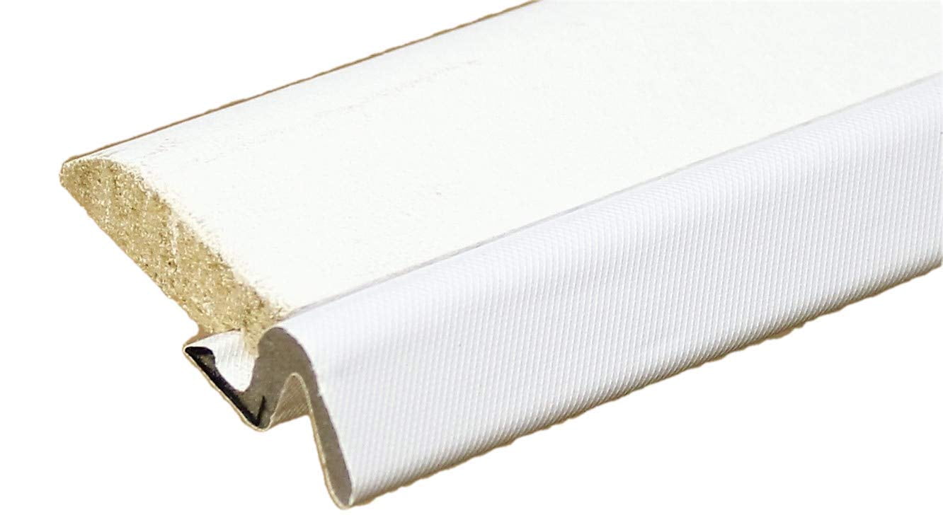 White Primed Streamline Pattern Door Weatherstrip Set, with Q-LON Weatherstrip 2-7 FT (84") Pieces and 1-3 FT (37") Piece