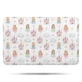 thumbnail image 1 of White Princess Castle Pattern Bathroom Rugs Mat,Non Slip Microfiber Bathroom Rug,Rubber Backing,Soft Bathroom Mats for Bathroom Floor,Tub and Shower,17x27in(43x68cm), 1 of 5
