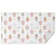 thumbnail image 1 of White Princess Castle Pattern Rectangle Tablecloth 60"x102",Waterproof Polyester Rectangle Table Cloth, Wipeable Spillproof Polyester Tablecloth for Dining, Camping, Indoor and Outdoor, 1 of 6